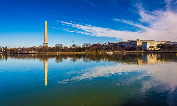 istock The Washington Monument reflecting in the Tidal Basin, Washingto 531001275