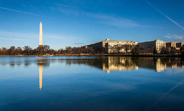 istock The Washington Monument reflecting in the Tidal Basin, Washingto 531001277