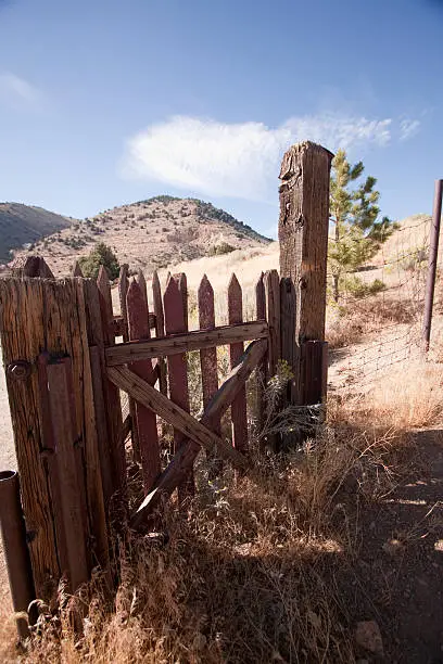 Old abandoned western gold rush cemetary