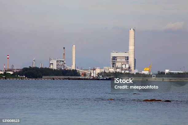 Coal Fired Eletric Power Plant Near Jetty Stock Photo - Download Image Now - 2015, Architecture, Built Structure