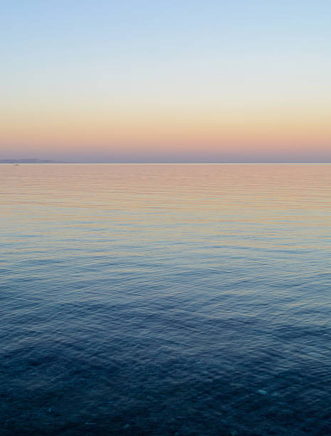 Beautiful sunset above the sea