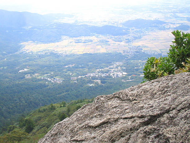 From the top of the mountain. The landscape of the underworld where I climbed and took a picture from the top of the mountain. mito ibaraki stock pictures, royalty-free photos & images