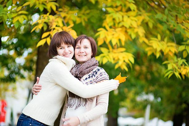 istock Mother and daughter together on a fall day 531011010