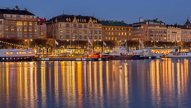 istock Waterfront in Stockholm at night. 531011047