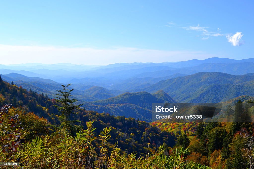 Appalachian Mountain Scene-04 Shot of the Smokey Mountains. Georgia - US State Stock Photo