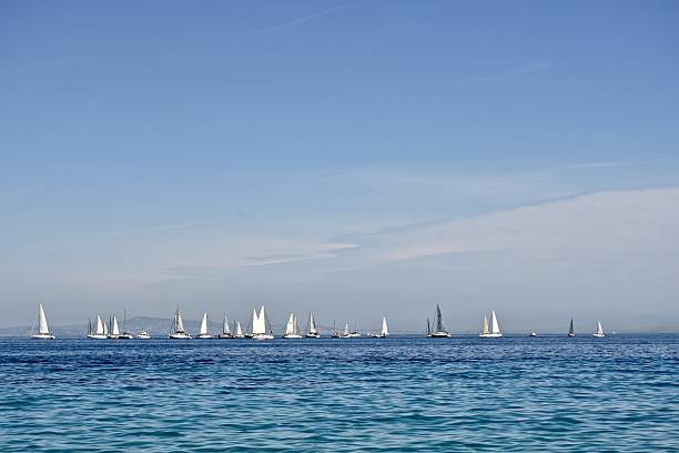 istock Sail boats in the ocean off the Capri shore 531012814