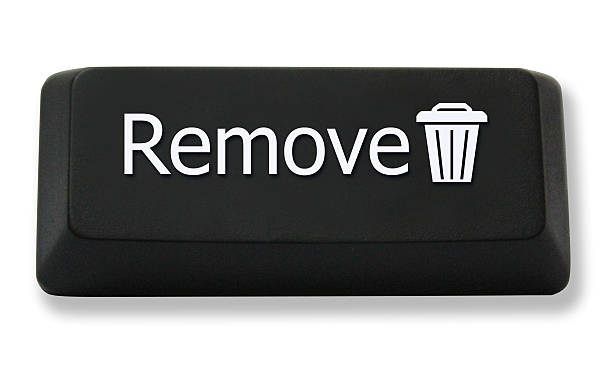 Remove Key Remove on Keyboard key, isoted black toned image. delete key stock pictures, royalty-free photos & images