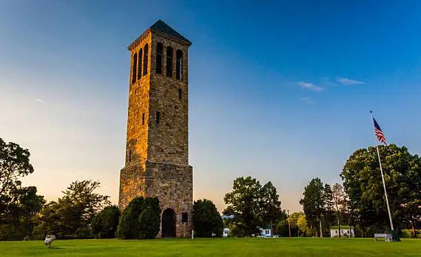 Photo of The singing tower in Carillon Park, Luray, Virginia.