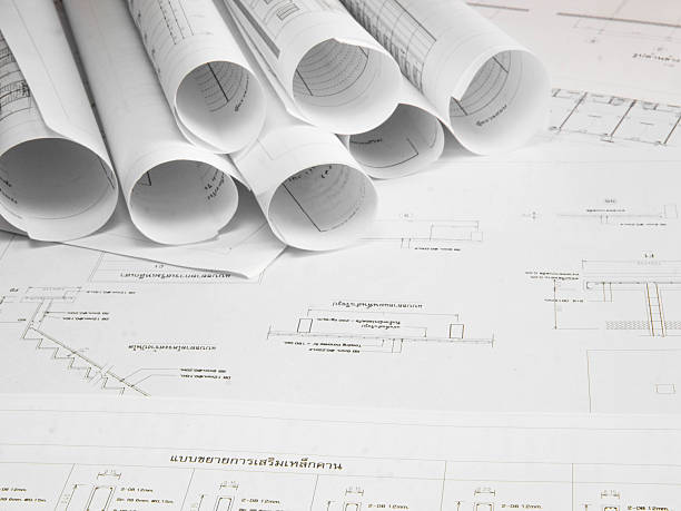 istock Architectural blueprint of office building 531023049
