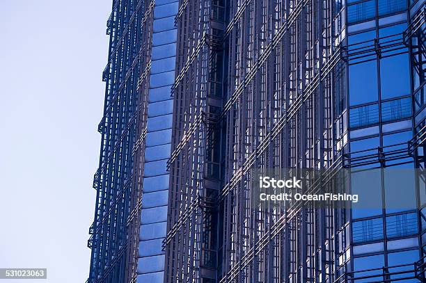 Wall Of Office Buildings Closeup Shanghai The Jinmao Tower Stock Photo - Download Image Now