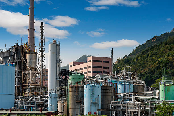 istock Industrial plant wit blue sky 531023763