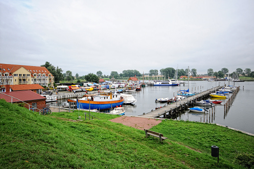 habor of village Kirchdorf at Poel Isle (Germany).