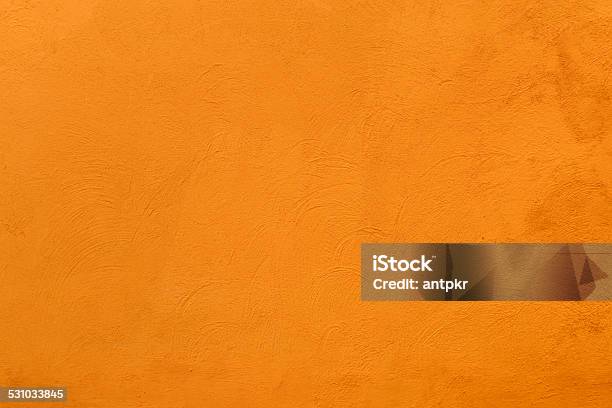 Orange Wall Stock Photo - Download Image Now - Orange Background, Textured, Textured Effect