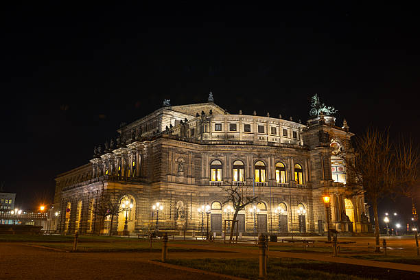 istock Night scene in Dresden, Germany. Opera house 531035447