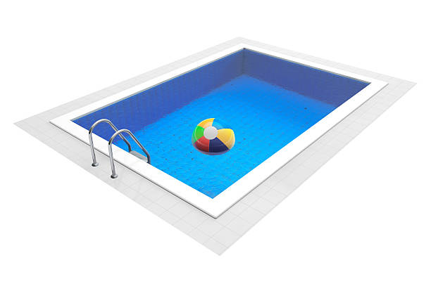 istock Inflatable colorful ball in a pool 531035539