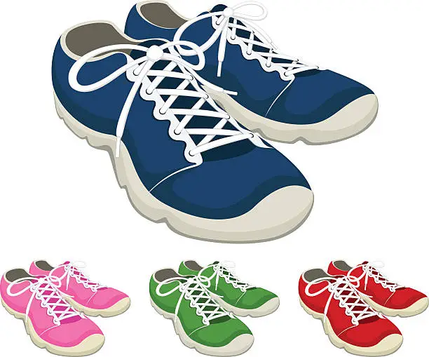 Vector illustration of Running Shoes