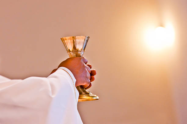 eucharist unserer lord jesus christ - invoke stock-fotos und bilder