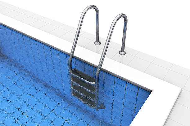 istock Stairs of the empty swimming pool 531036205