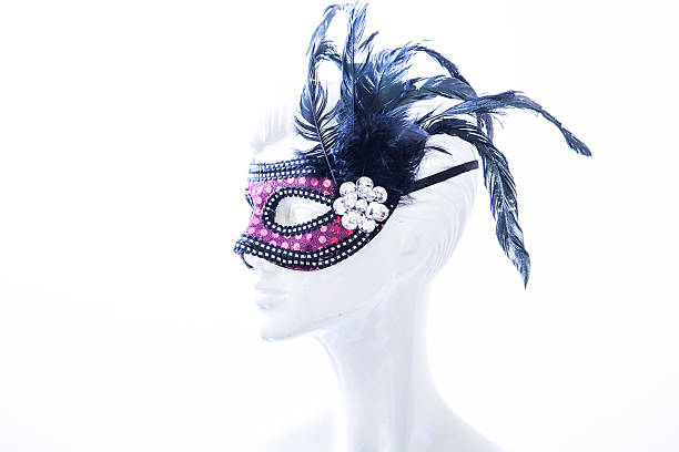 istock mannequin female doll with venetian mask on white background 531036801