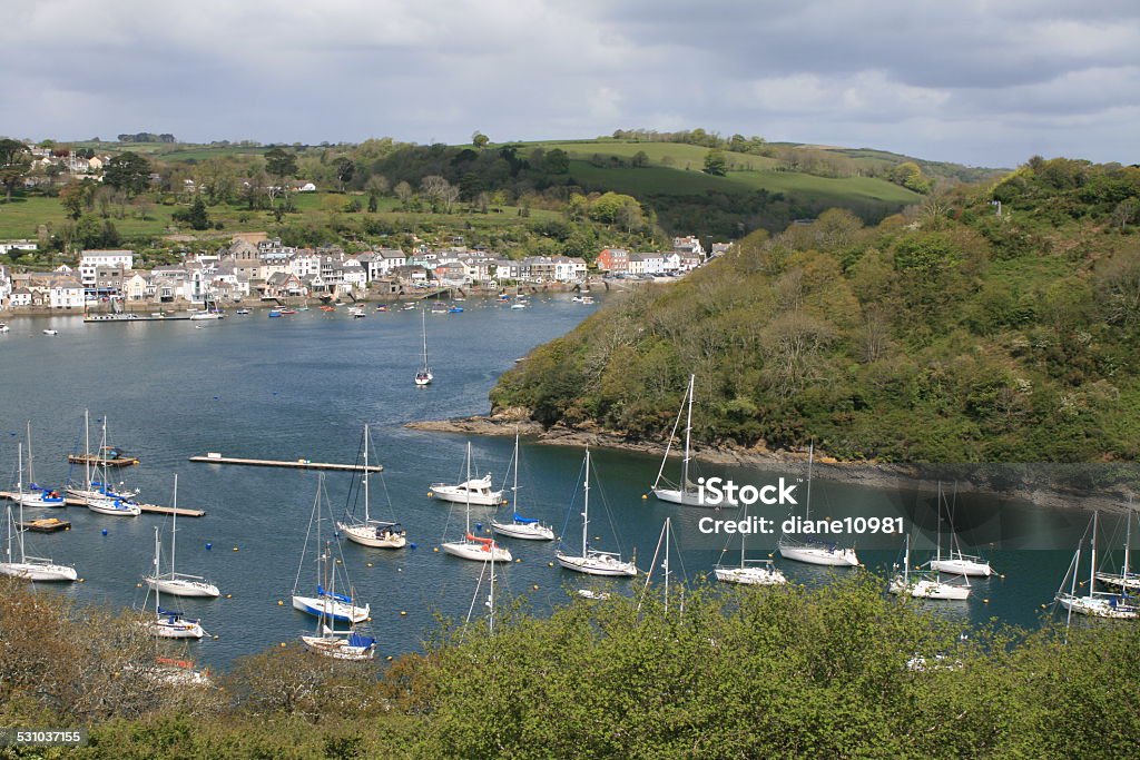 Fowey Looking over the Estuary of the river Fowey 2015 Stock Photo