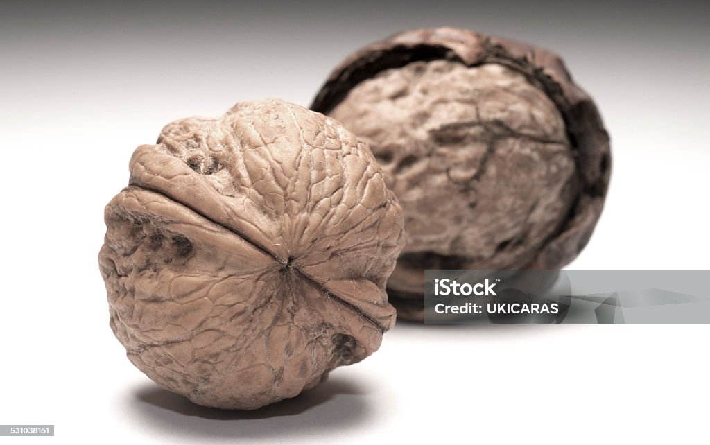 Walnuts Isolated on White Background 2015 Stock Photo