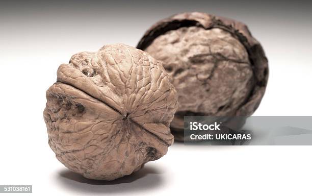 Walnuts Isolated On White Background Stock Photo - Download Image Now - 2015, Cut Out, Eating