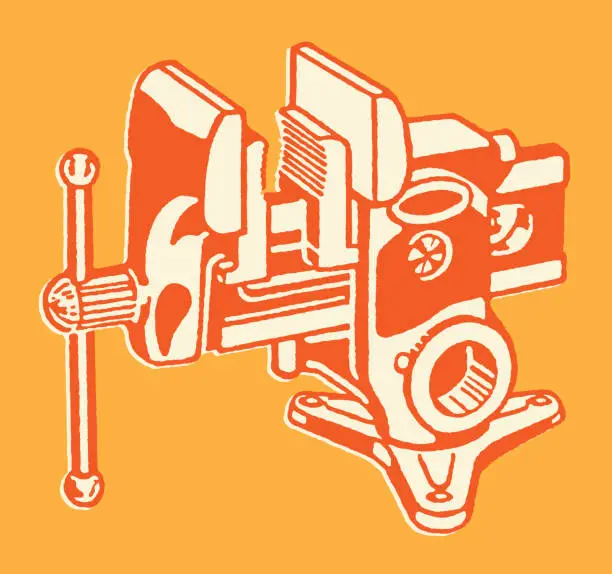 Vector illustration of Table Clamp