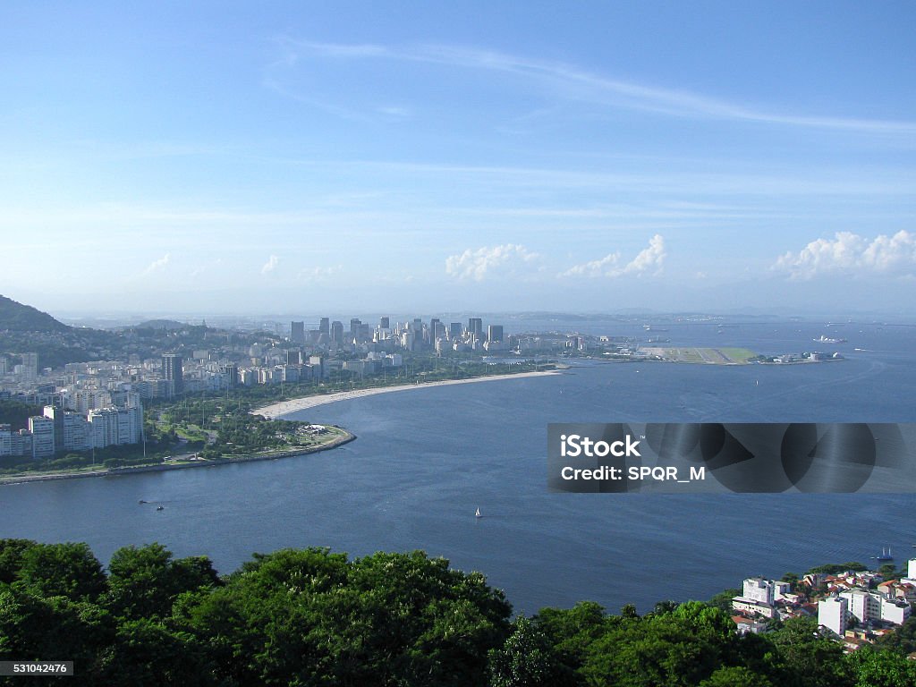 Spectacular panorama of Rio de Janeiro, Brazil Spectacular panorama and aerial city view of Rio de Janeiro, Brazil Aerial View Stock Photo