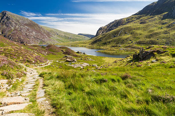 Lago e Montanhas, Idwal Brianne - fotografia de stock