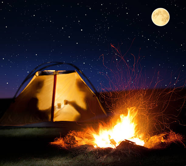 istock Night camping in the mountains. 531044675
