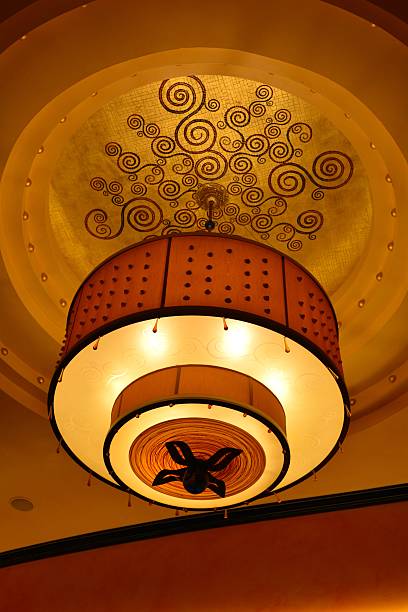 istock Celling Lamp Detailing Rounded Shades 531045495