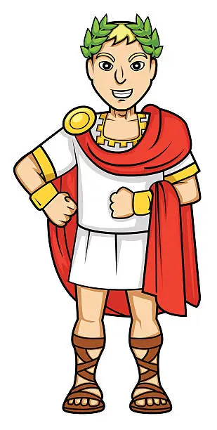 Vector illustration of emperor romans