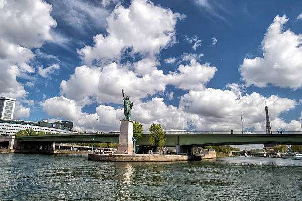 istock Paris Statue of liberty on river 531046998