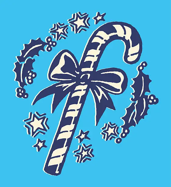 Vector illustration of Christmas Candy Cane