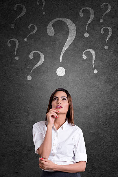 istock Businesswoman with question mark 531047528