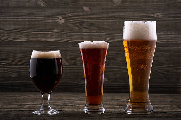 Various types of beer stock photo