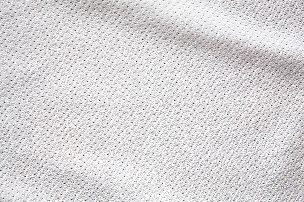 White Sports Clothing Fabric Jersey Stock Photo - Download Image Now - Jersey Textured, White Color - iStock
