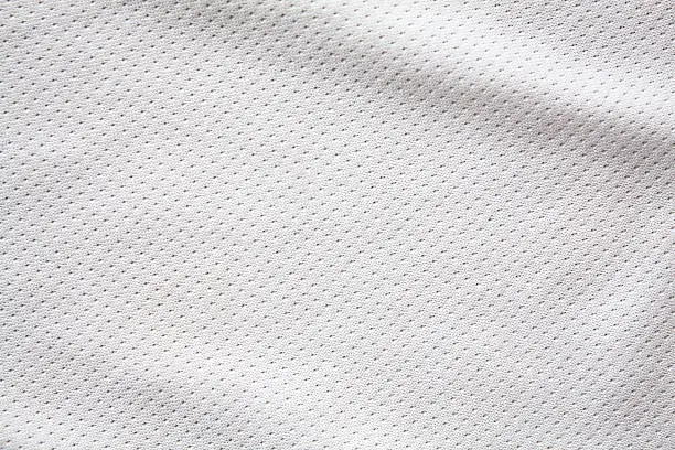 White sports clothing fabric jersey texture