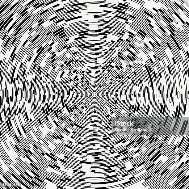 Segmented Geometric Shape Radial Concentric Circles Rings Swirly ...