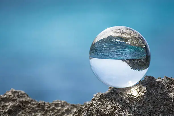 Photo of Glassball  at Mediterranean  Sea