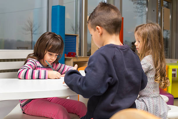 istock Children drawing at playroom 531051612