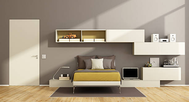 istock Modern teenage boy bedroom 531052312