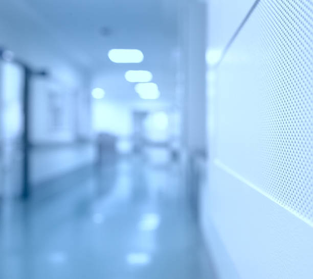 istock Abstract lab corridor in perspective for your scientific background 531053014