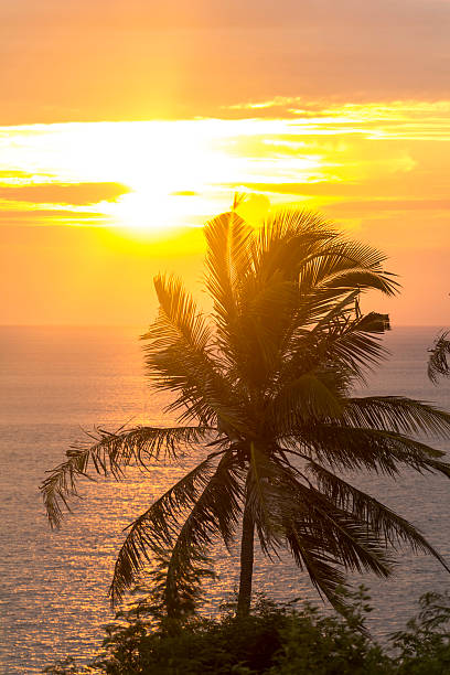 istock Beautiful Sunset on view point in Lombok 531054162