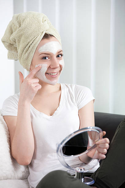 istock woman is getting a face mask 531054192