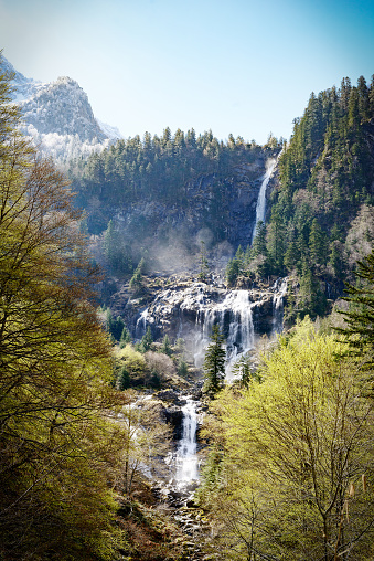 Cascada de ARS en los Pirineos en Francia photo