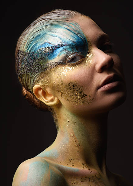 istock Young woman with fantasy make up 531057817