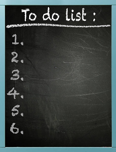 istock To do list written on a blackboard with numbers 531058527