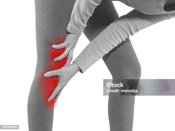 Human Knee Pain Joint Problem Medical Health Care Concept Stock Photo - Download Image Now