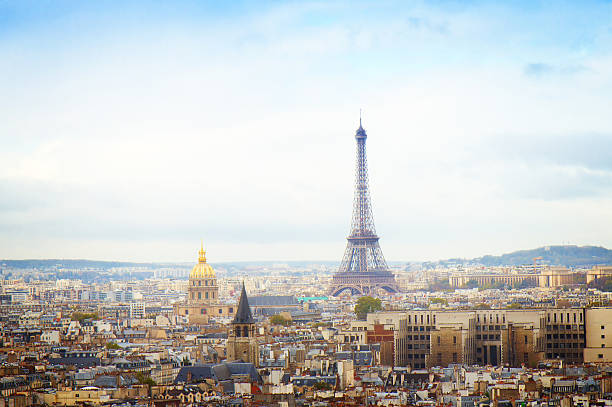 istock skyline of Paris with eiffel tower 531060912